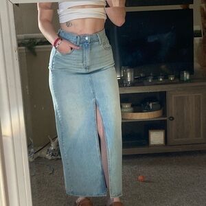 Denim Skirt Full Length